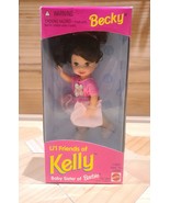 VINTAGE NEW IN BOX 1995 MATTEL BECKY LI&#39;L FRIENDS OF KELLY BARBIE DOLL S... - $14.59