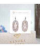 Kendra Scott Pink Mother of Pearl Elle Lattice Rhodium Earrings NWT - $109.31 CAD