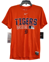 Nike Dri-Fit Men Authentic Detroit Tigers Baseball Short Sleeve TShirt-Orange, S - £11.62 GBP