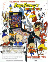 Bugs Bunny Birthday Ball Pinball FLYER Original 1990 Tweety Sylvester Unused Art - £19.72 GBP