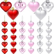 Small Christmas Tree Decorations Hanging Ornaments Pendant Heart Lot Of 30 Xmas - £17.22 GBP