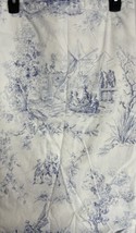 Tommy Hilfiger Patriotic Blue &amp; White Toile Twin Size Sheet - £39.95 GBP