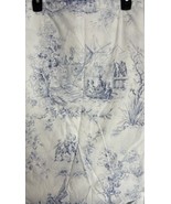 TOMMY HILFIGER PATRIOTIC BLUE &amp; WHITE TOILE TWIN SIZE SHEET - £39.95 GBP