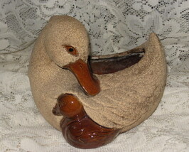 Royal Haeger -Planter- Duck w/ Duckling-Rare Foam Glaze-USA - $412.96 MXN