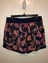 NEW Lands End Floral Womens SZ 8 5&quot; Quick Dry Swim Shorts with Panty Ret... - $18.80