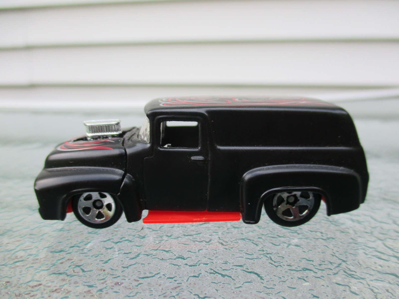 Hot Wheels, 56 Ford (Panel), Flat Black, Awesome Truck - $5.00