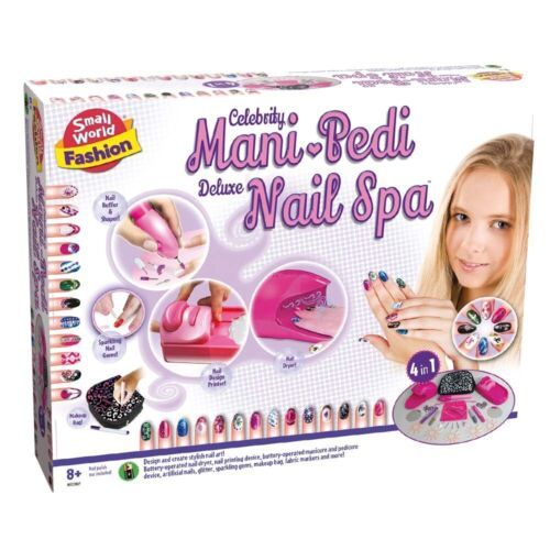 New CELEBRITY Deluxe MANI PEDI NAIL SPA By Small World Fashion Ages 8+ Free S&H!