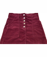 Forever 21 Girls Wine Burgundy Velvet Mini Skirt, Size Small NWT - $10.49 CAD