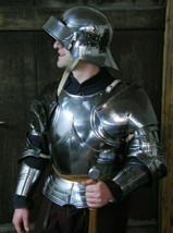 Médiévale Lustrant Métal Armor Suit Wearable Et Épaulière &amp; - £395.00 GBP