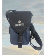 Samsonite Worldproof Camera Bag With Shoulder Strap Black/Blue Nice Used... - £8.59 GBP