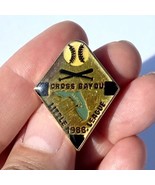 Cross Bayou Little League Baseball PIN Florida 1988 Enamel Diamond Shape - £15.01 GBP