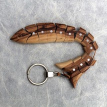 Fish Keychain from Olive Wood, Wooden Keychain, Christian Cross Keychain, Handma - £31.93 GBP