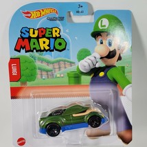 Hot Wheels Super Mario Character - Luigi Vehicle Car Diecast 1:64 Scale NIP - £9.53 GBP