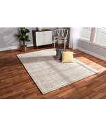Sora Ivory and Charcoal Handwoven Wool Area Rug - $4,233.73 MXN