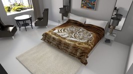 White Tiger Brown Solaron Kor EAN Technology Blanket Softy And Warm Queen Size - £58.71 GBP