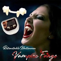 Retractable Vampire Teeth Halloween Decoration Horror Bloody Vampire Zombie - £7.91 GBP