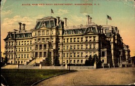 Washington DC State, War and Navy Departments Vintage 1912 Postcard - bk40 - £4.77 GBP