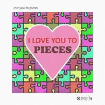 Pepita needlepoint kit: Love You to Pieces, 10&quot; x 10&quot; - $78.00+