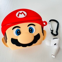 Apple AirPods Pro Case 3D Super Mario Nintendo Silicone Earphone Cover P... - $13.95