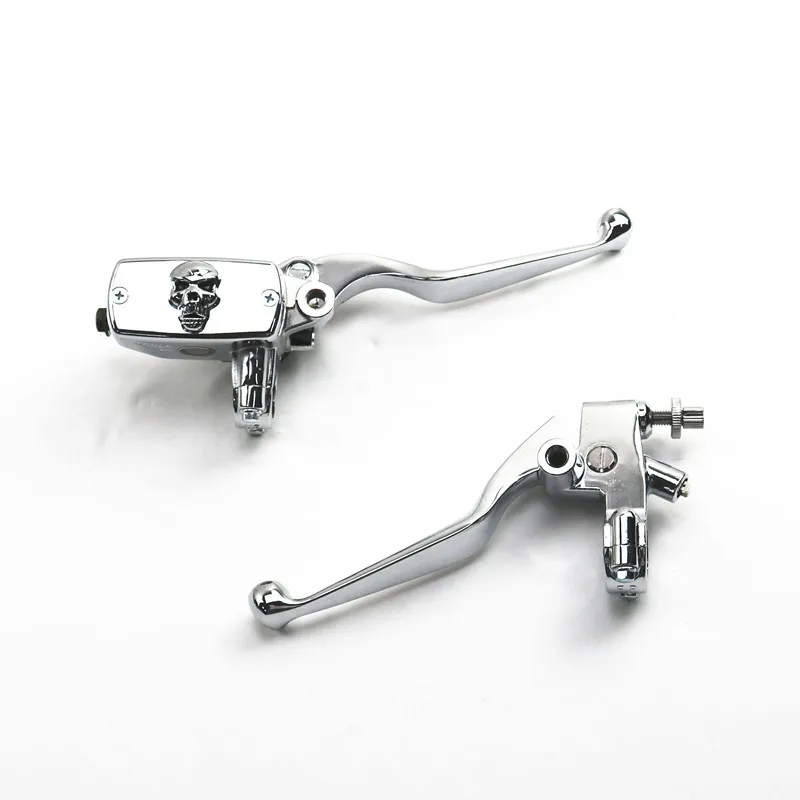 Chrome 7/8&quot; 22mm Handlebar  Reservoir ke Clutch Lever Motorcycle Cruiser - $253.97