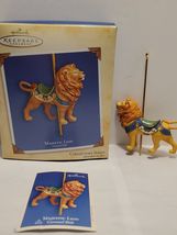 Hallmark Majestic Lion Carousel Ride Keepsake Ornament with box 2004 - $11.00