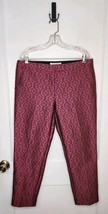 Size 12 Trina Turk Textured Jacquard Colorful Floral Psychedelic Pants - $40.00