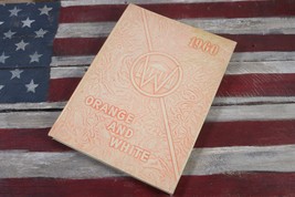 Vintage 1960 Orange and White Norfolk Virginia Private School Yearbook - $24.29