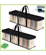 DVD Storage Bags 2 Pack DVD Storage Holder Case Clear PVC Media Holder O... - $31.73 CAD