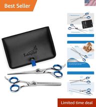 Professional Pet Grooming Kit - 7" Grooming Scissors &amp; 6.5" Thinning She... - $102.46