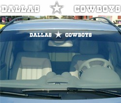 ✭ Dallas Cowboys 19&quot; Vinyl  Decal Car Truck Vehicle Window Wall Sticker ✭ - £11.99 GBP