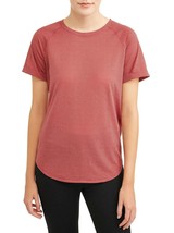 Athletic Works Women&#39;s Active Tie Back T Shirt Size X-Large (16-18) Red Texture - £9.35 GBP