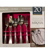 Mikasa Lofton Premium Stainless Steel Forged Satin Flatware Set 20-Piece - £30.25 GBP