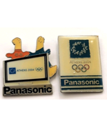 Athens 2004 Panasonic Olympic Pin Lot 2 - Athena Phevos Mascots TV &amp; Lau... - $25.97 CAD
