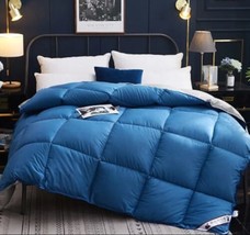 Baby Blue Down 3kg US Queen Size Comforter Blanket Microfiber Quilt - £169.89 GBP