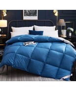 Baby Blue Down 3kg US Queen Size Comforter Blanket Microfiber Quilt - £169.57 GBP