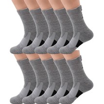 10 pairs Mens Cotton Athletic Sport Casual Long Work Crew Socks Size 9-11 6-12 - £16.73 GBP