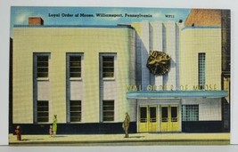 Williamsport Pa Loyal Order of Moose Linen 1940s Postcard N13 - £7.15 GBP