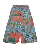 Rose + Olive Pants Womens XL Paisley Floral Patchwork Chiffon Wide Leg P... - $47.07 CAD