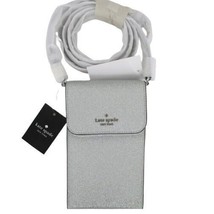 NWT Kate Spade Chelsea Lunar Ligh Glimmer Crossbody Bag Silver Glitter Phone - £62.20 GBP