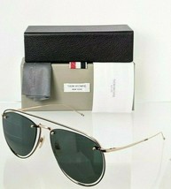 Brand New Authentic Thom Browne Sunglasses TB 113-59-02 GLD-BLK TBS113 Frame - £365.93 GBP