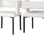 Modern | Contemporary Upholstered Dining Chair With Sq.Ared Back And Stu... - $352.96