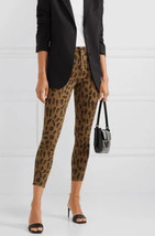 NEW L’AGENCE Margot High Rise Skinny Leopard Jeans (Size 23) - £95.88 GBP