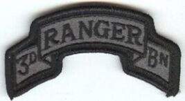 ACU PATCH - 3rd RANGER BATTALION SCROLL WITH HOOK &amp; LOOP NEW :KY25-20 - $3.13
