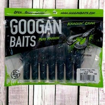 Googan Baits Krackin&#39; Craw 4&quot; black Blue 7 Pack  - £3.89 GBP