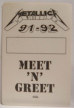 METALLICA - VINTAGE ORIGINAL CONCERT TOUR CLOTH BACKSTAGE PASS ***LAST O... - $13.59 CAD