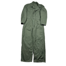 Vintage US Army Military Faded Green Laurel Button Work Shop Distress Coveralls - $49.49