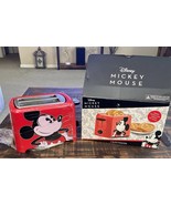 Disney-Mickey Mouse 2-Slice Toaster Leaves Mickey Imprint on Toast New O... - $362.18 MXN
