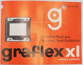 Graflex XL Focusing Panel Guidebook Vintage 1965 - £15.67 GBP