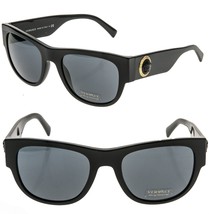 VERSACE 4359 THE CLANS MEDUSA ARES STUD Black Emblem VE4359 Unisex Sungl... - $373.23