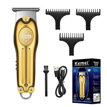 Kemei Hair Trimmer For Men Metal Body Hair Cutting Machine Rechargeable Electric - £14.23 GBP+